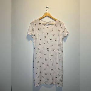 Free People light pinkcotton rose printed mini dress